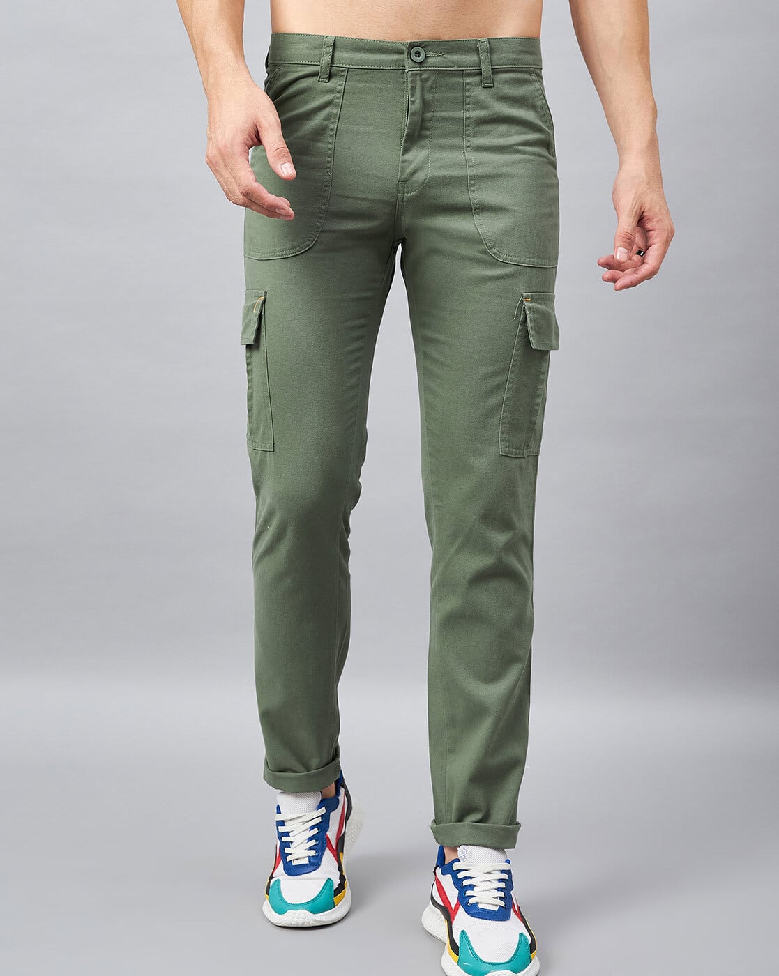 Buy Green Trousers & Pants for Men by STUDIO NEXX Online | Ajio.com