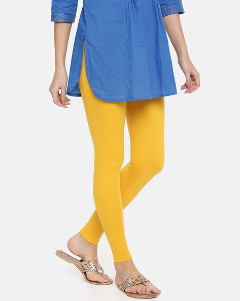 Buy Yellow Leggings for Women by Twin Birds Online