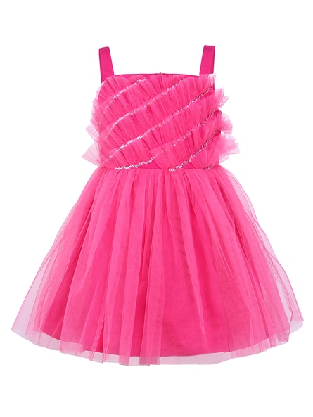 Buy Pink Dresses & Frocks for Girls by A Little Fable Online