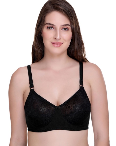 Buy SONA Women's Lace Non-Padded Non-Wired Full Coverage Bra