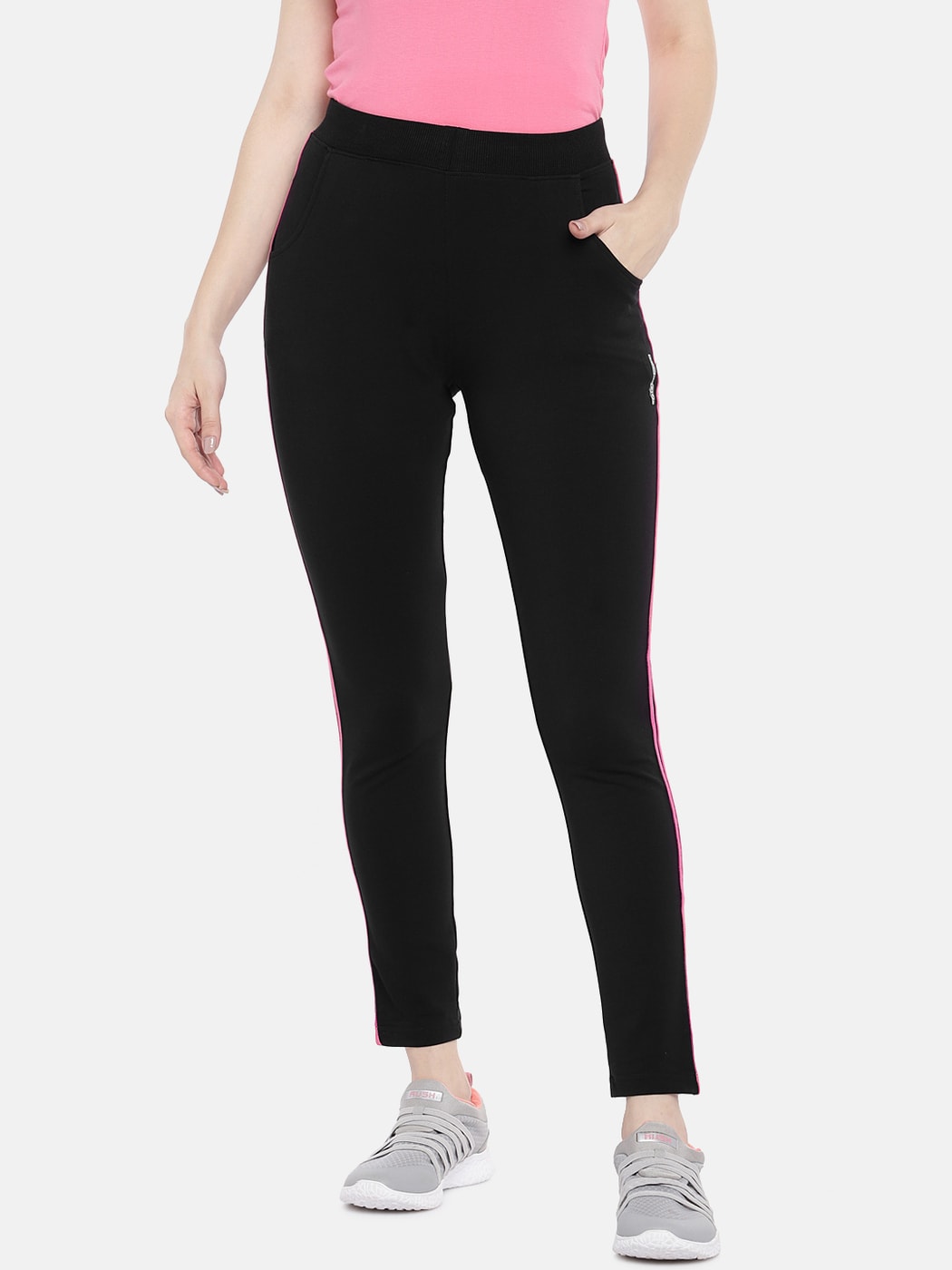 Straight Ankle Length Track Pant with Insert Pockets