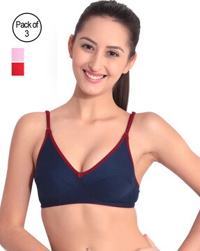 Buy Zivame Beautiful Basics Double Layered Non Wired Full Coverage Backless  Bra - Crystal Seas at Rs.389 online