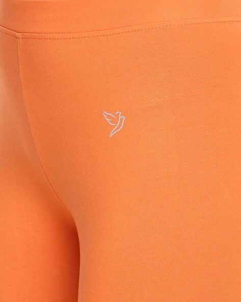 Buy TwinBirds Women's Leggings (Light Orange_X-Large) at