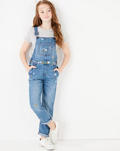 Buy Blue Dungarees &Playsuits for Girls by Marks & Spencer Online
