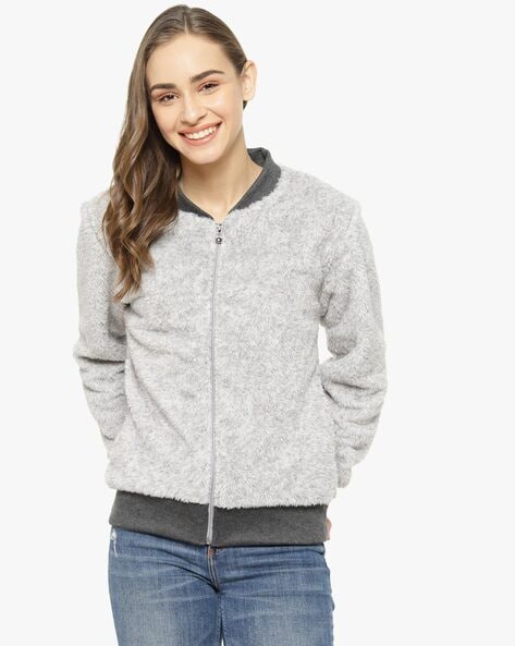 Buy Grey Jackets & Coats for Women by Campus Sutra Online