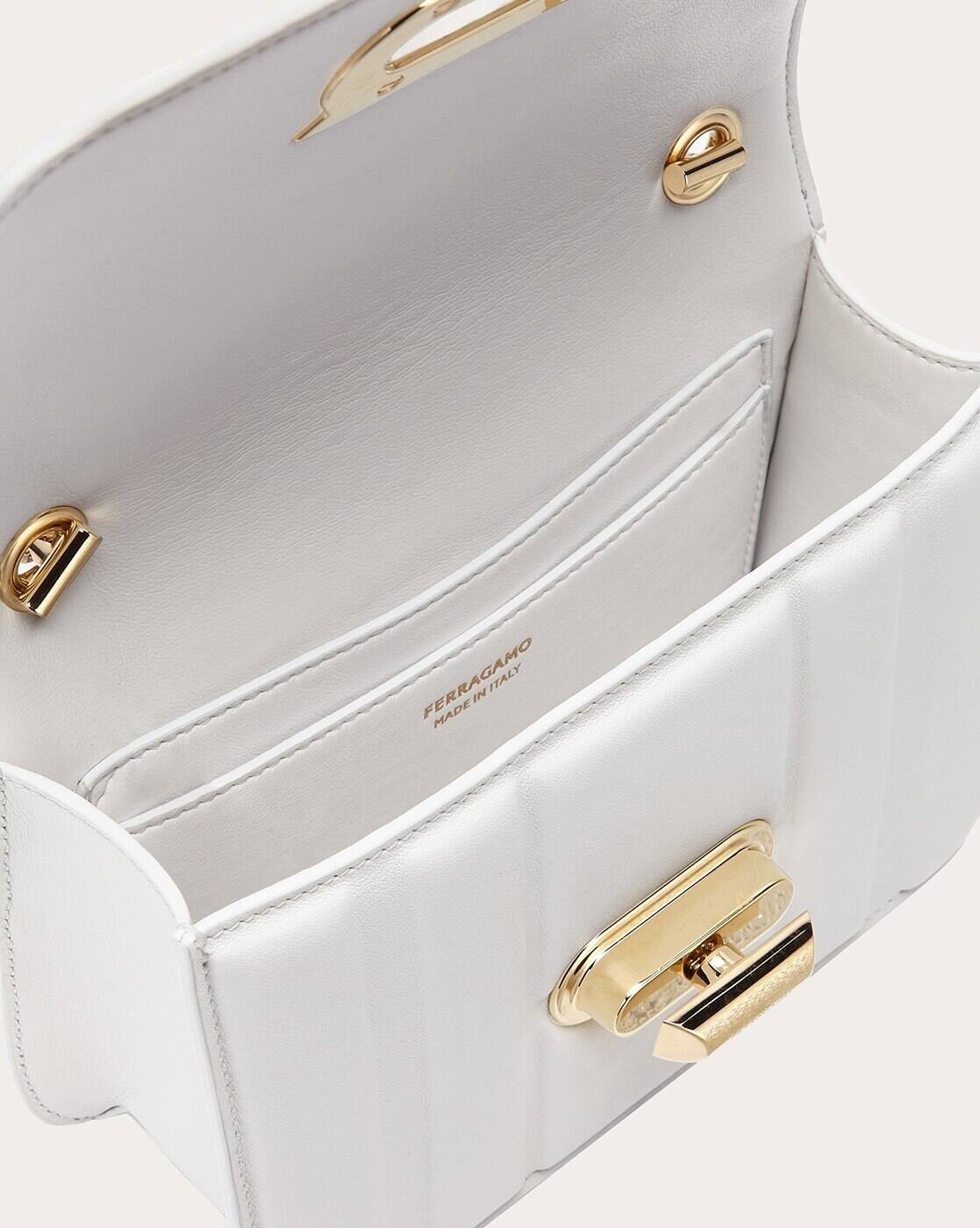 Ajio Ferragamo Women's Handbags Buy Ferragamo Mini Bag With New Gancini White Color Women AJIO LUXE