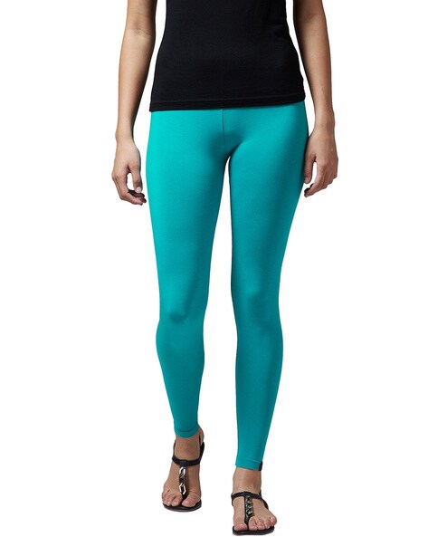 Buy Blue Leggings for Women by THE PAJAMA FACTORY Online