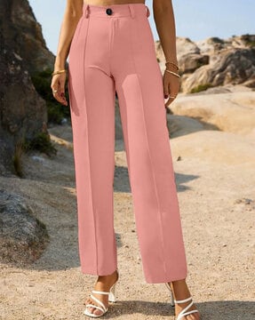 Wuxi Relaxed Women Yellow Trousers - Buy Wuxi Relaxed Women Yellow Trousers  Online at Best Prices in India