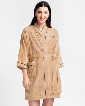 nautica Ultra Soft Cotton Bath Robe with Patch Pockets-picture-53