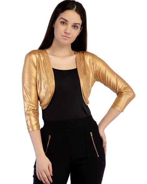 Gold shop shrug jacket