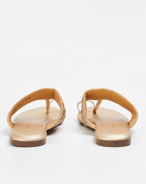 Buy Metro Women's Rose Gold T-Strap Sandals for Women at Best Price @ Tata  CLiQ