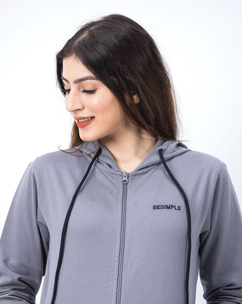 Buy Black Sweatshirt & Hoodies for Women by BESIMPLE Online