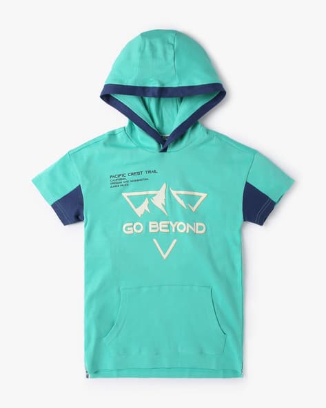 Price History of KB TEAM SPIRIT Graphic Print Hooded T-Shirt from