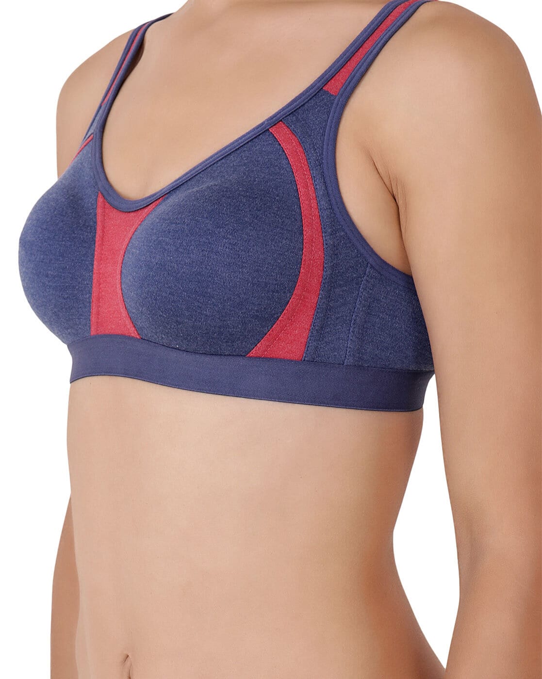Floret Pack of 2 Full-Coverage Sports Bras T 3001 - Multi-Color (38B)