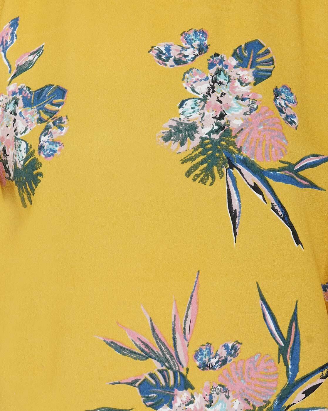 Floral Print Round-Neck Top