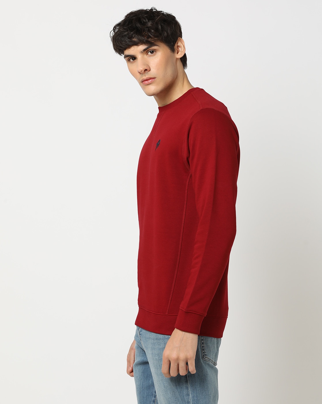 Buy Maroon Red Sweatshirt & Hoodies for Men by NETPLAY Online