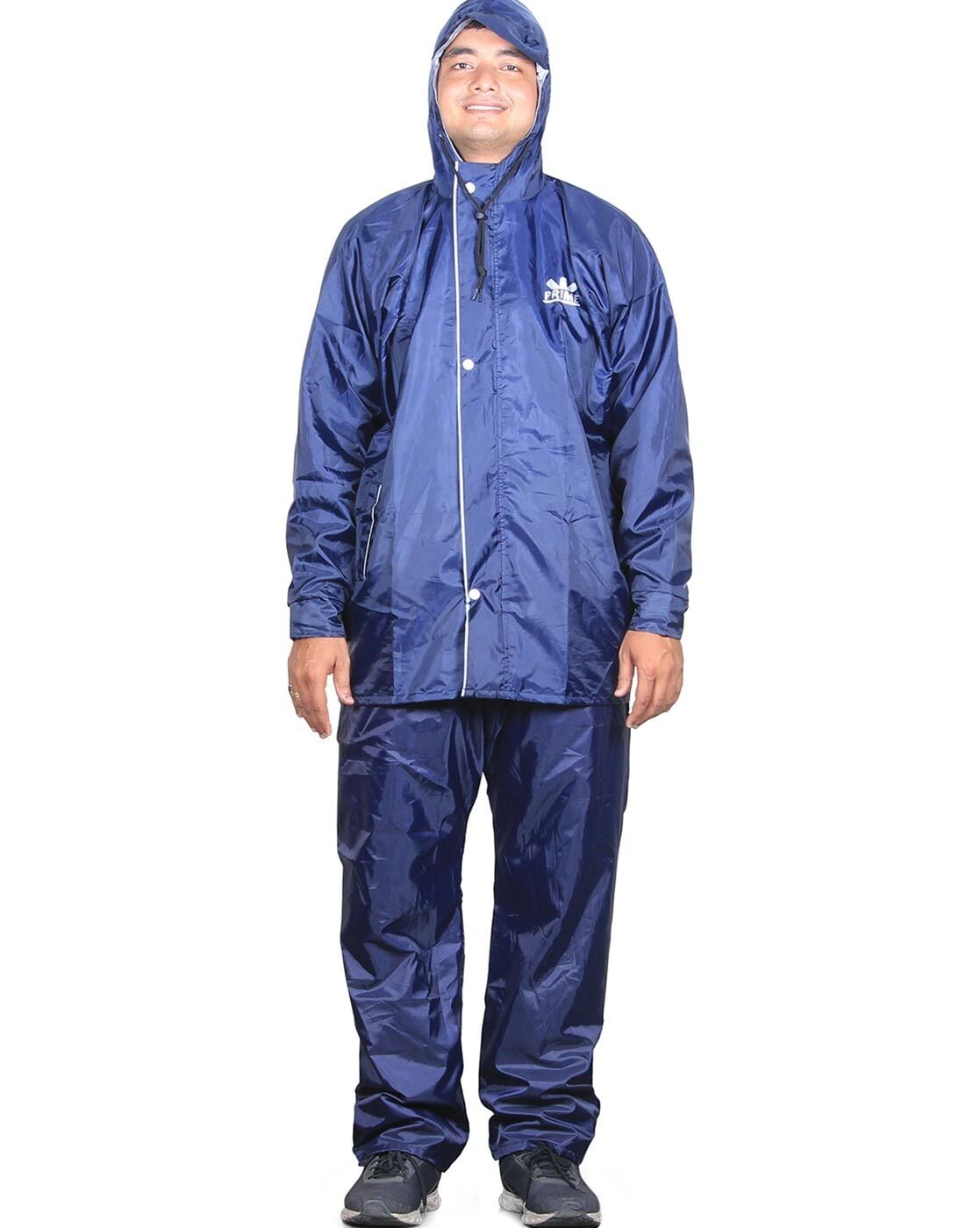 THE CLOWNFISH Majestic Men's Raincoat with Hood and Reflector Logo at Back  (Blue, XL) at Rs 1399, Raincoat in Mumbai