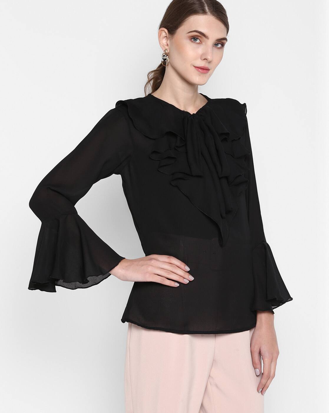 AMPHI 【HOUGA*AMPHI】 RUFFLED TOPS AMPHI｜AMPHI 【HOUGA*AMPHI】 RUFFLED TOPS(ラッフルドトップス