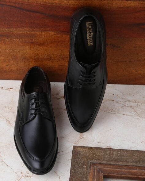 Buy Obsidian Black Formal Shoes for Men by LOUIS STITCH Online