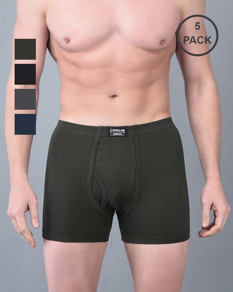 Pack of 5 Trunks with Elasticated Waist