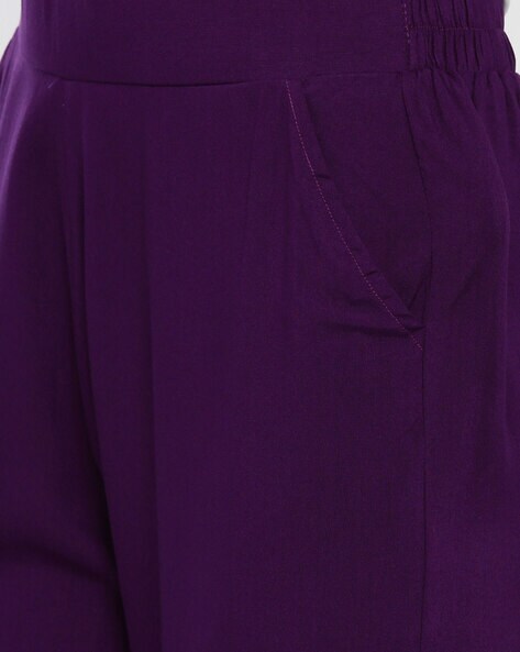 Buy Purple Trousers & Pants for Women by GOLDSTROMS Online