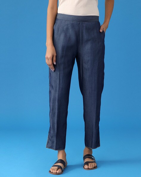 Buy Blue Pants for Women by Ancestry Online