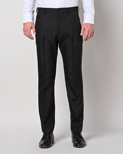 Haggar Men's Stretch Denim Pleat Front Trouser Classic Fit HC00280 -  Walmart.com