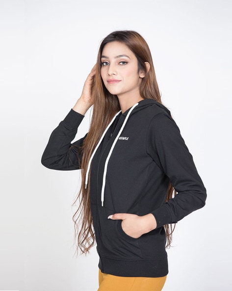 Buy Black Sweatshirt & Hoodies for Women by BESIMPLE Online