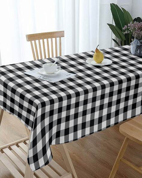 Choice 52 Wide Red Textured Gingham Vinyl Table Cover with