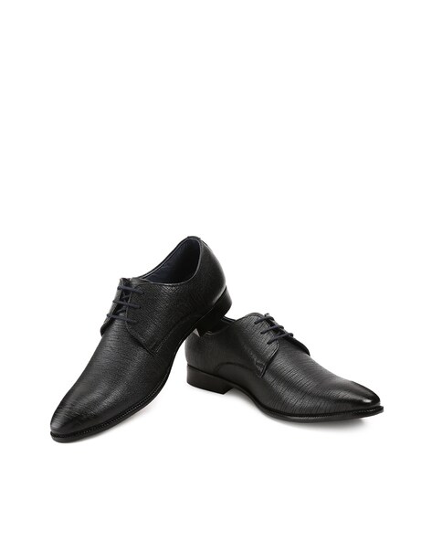 Buy Obsidian Black Formal Shoes for Men by LOUIS STITCH Online