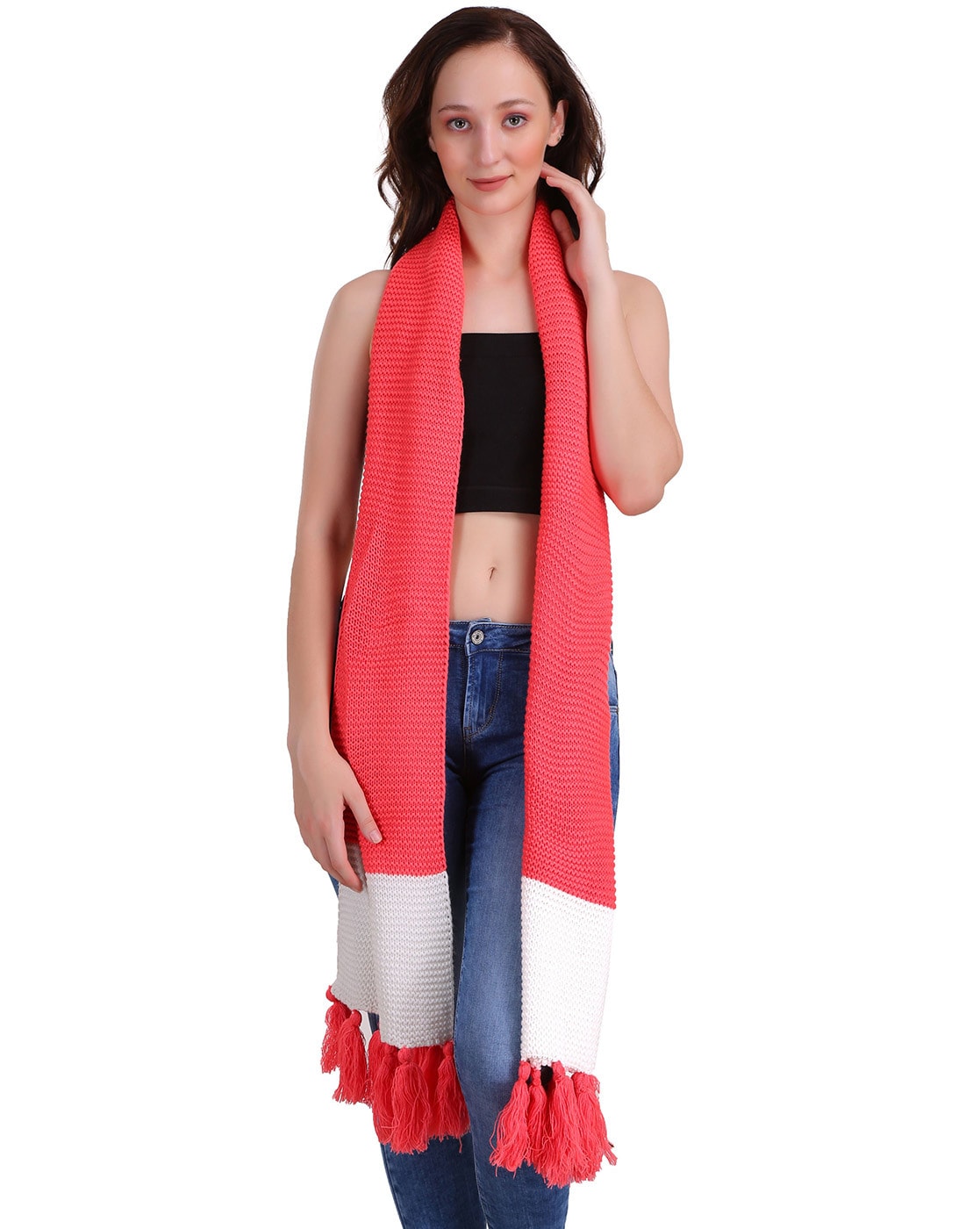 Buy Peach Mufflers for Women by JOE HAZEL Online | Ajio.com