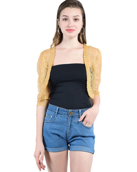 Buy White Shrugs & Jackets for Women by PEPTRENDS Online