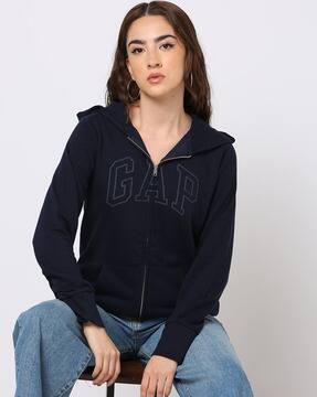 Buy Navy Blue Sweatshirt u0026 Hoodies for Women by GAP Online | Ajio.com