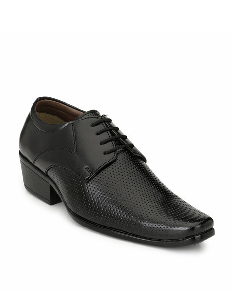 Perforated Formal Derby Shoes