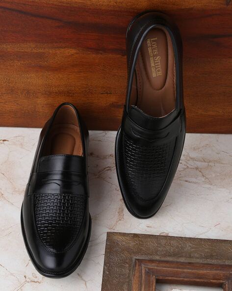 Buy Obsidian Black Formal Shoes for Men by LOUIS STITCH Online