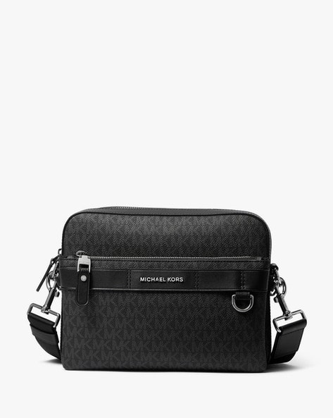 Buy Michael Kors Hudson 2 in 1 Logo Crossbody Bag Black Color Men AJIO LUXE