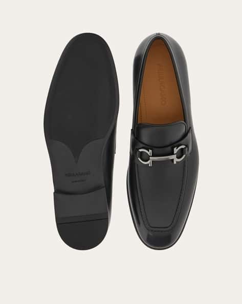 Buy Ferragamo Slip-on Penny Loafers | Black Color Men | AJIO