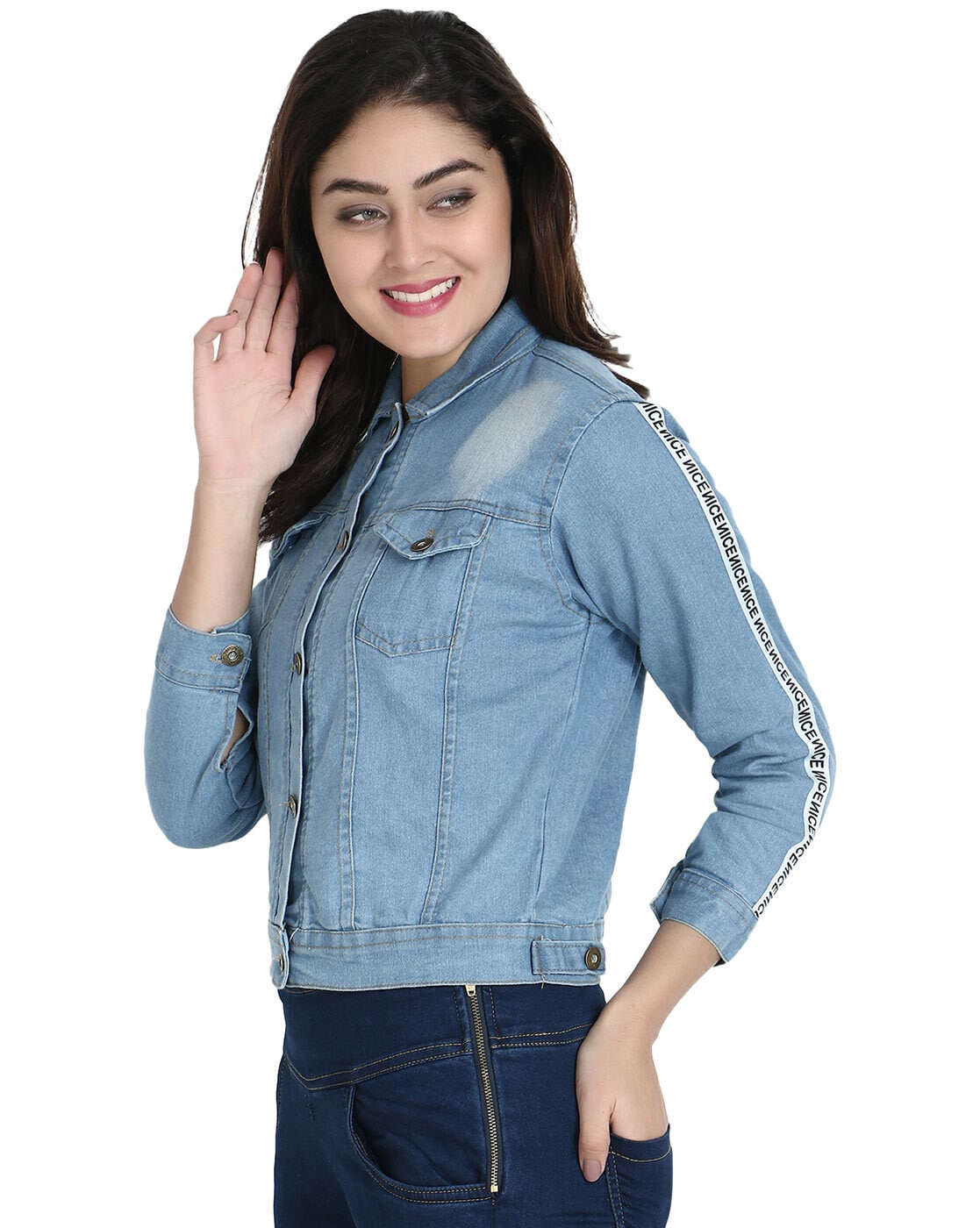 Party Wear Girls Fancy Jeans Top With Jacket, Age: 1-12 Years at Rs  341/piece in New Delhi