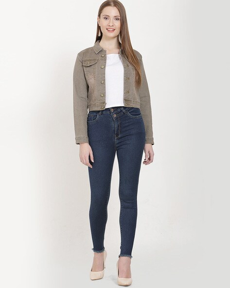 NEW DIMENSION 3/4th Sleeve Solid Women Denim Jacket - Buy NEW DIMENSION  3/4th Sleeve Solid Women Denim Jacket Online at Best Prices in India |  Flipkart.com