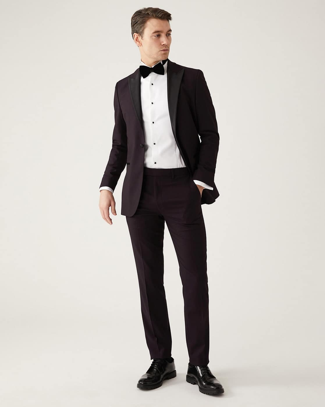 Slim Fit Single-Breasted Tuxedo Blazer