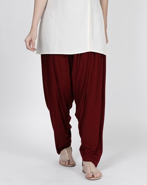 Women Patiala Pant - Lip stick – Twin Birds Store