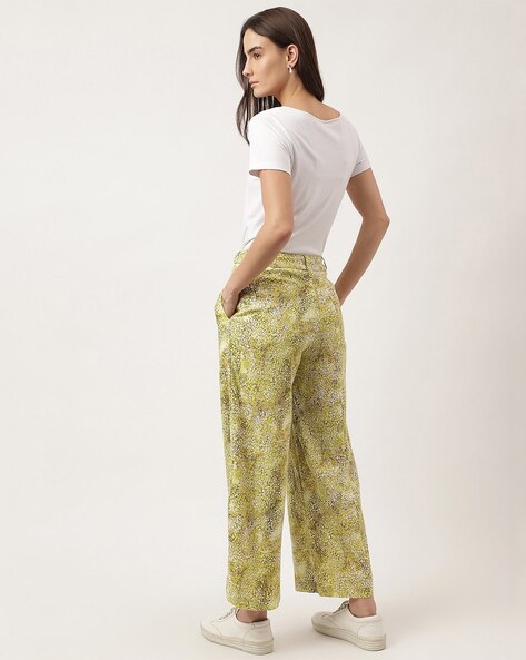 Zara Printed Palazzo Trousers High Waist New Ss22 2775/156 | eBay