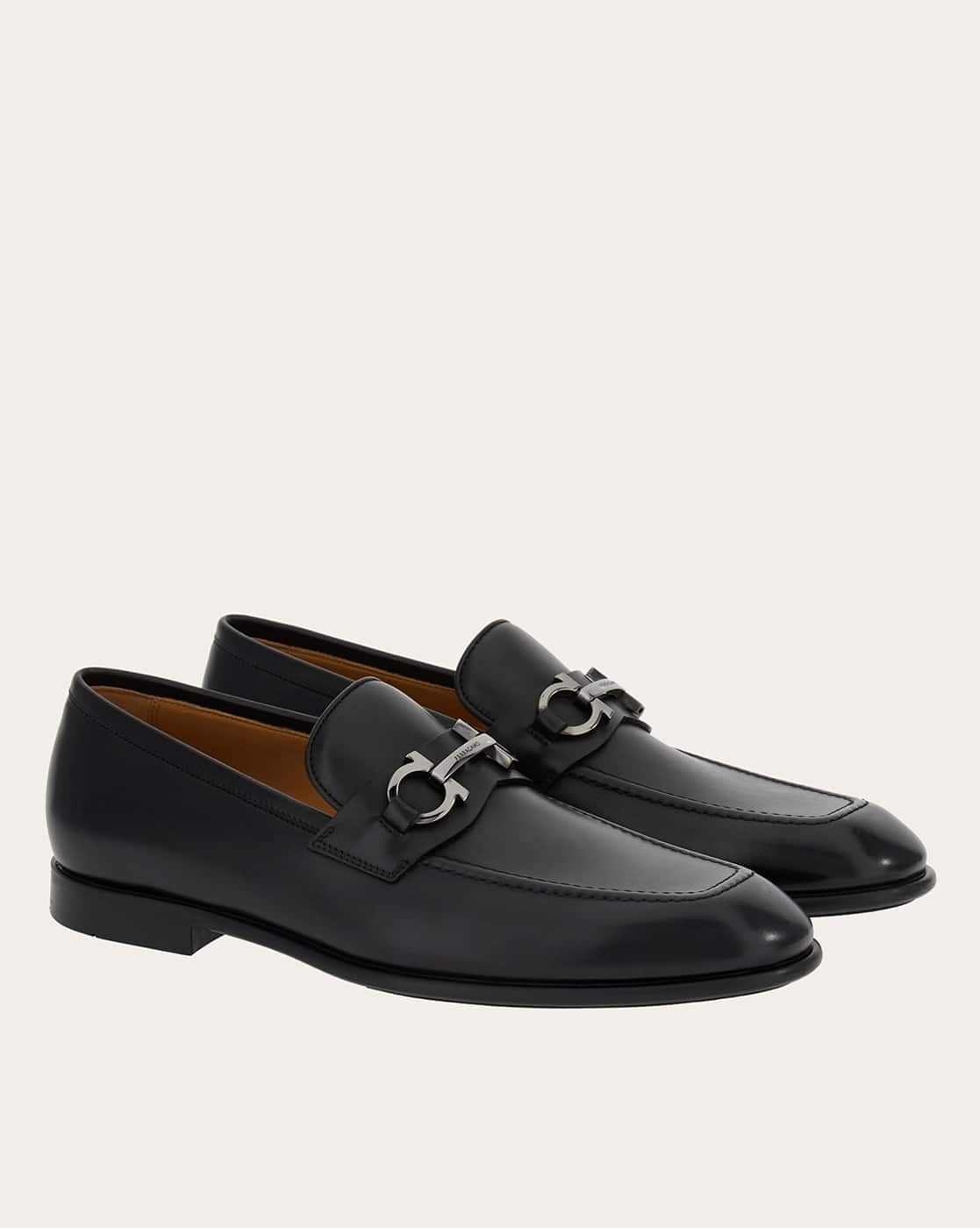 Buy Ferragamo Slip-on Penny Loafers | Black Color Men | AJIO LUXE 