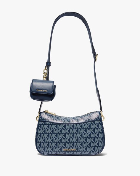 Greenwich Small Logo Jacquard Crossbody Bag