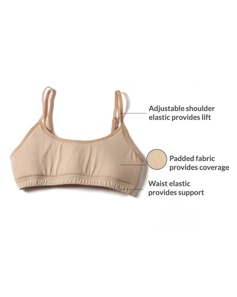 Adira Cotton Teenager Bras with Flat Padding for Coverage for