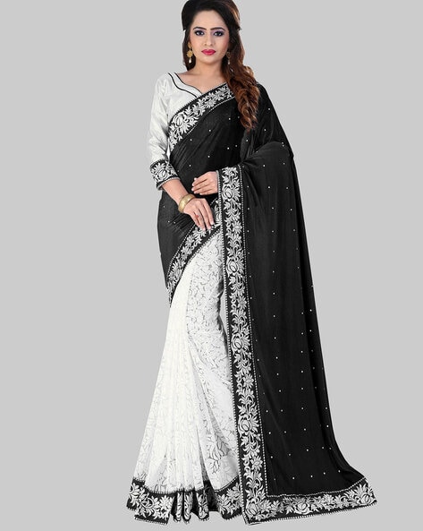 TELUGU WEB WORLD: DESIGNER HALF AND HALF SAREE