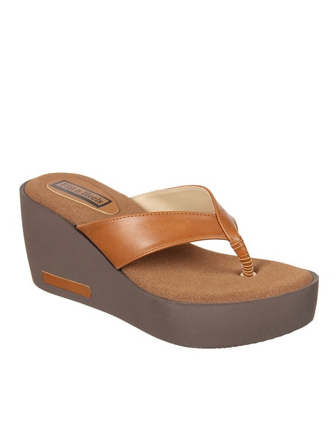 Wedge on sale heel chappal