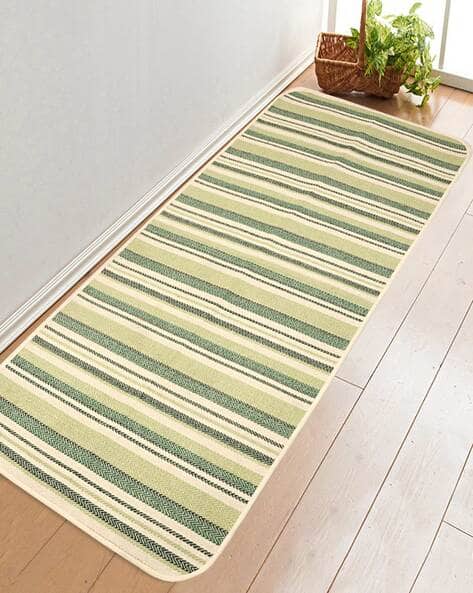 Saral Home Striped Cotton Yoga Mat 24"X 71"