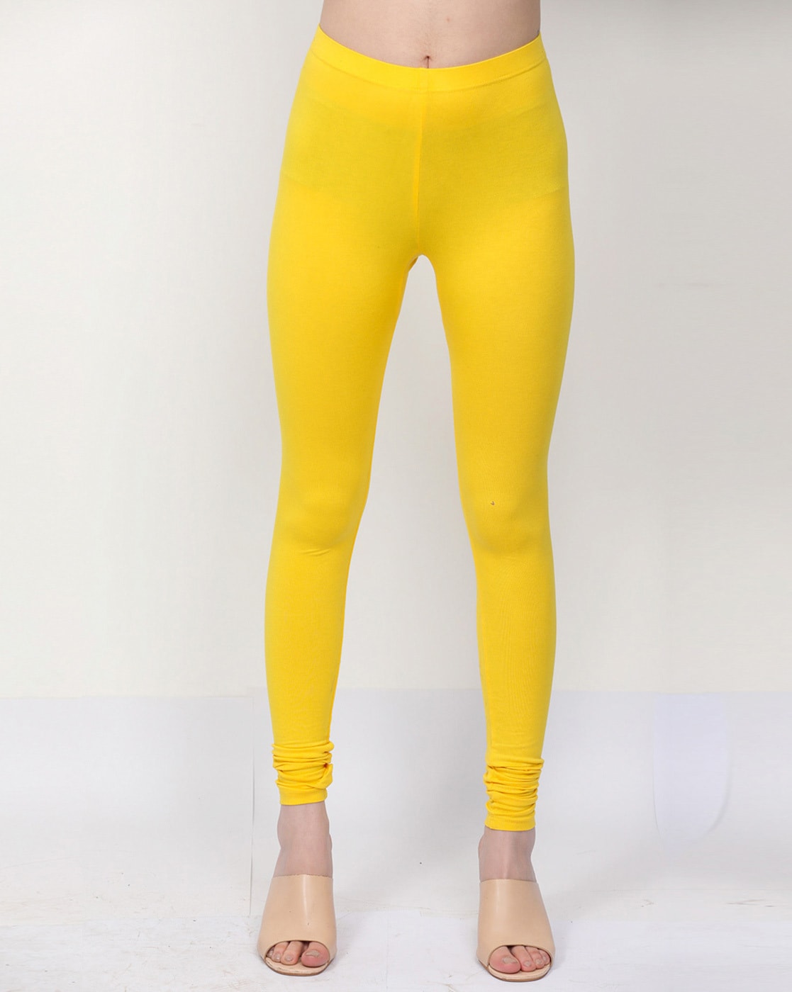 Buy Yellow Leggings for Women by BESIMPLE Online