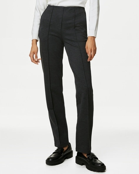 WOMEN'S TWEED PLEATED WIDE TROUSERS | UNIQLO IN